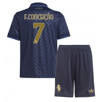 Juventus Francisco Conceicao #7 3rd trikot Kinder 2024-25 Kurzarm (+ Kurze Hosen)